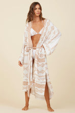 Load image into Gallery viewer, Tribal Print Rayon Crepe Kimono