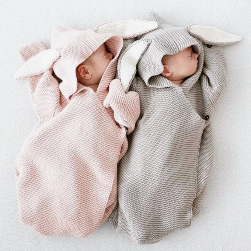 Knitted Sleeping Bag Grey