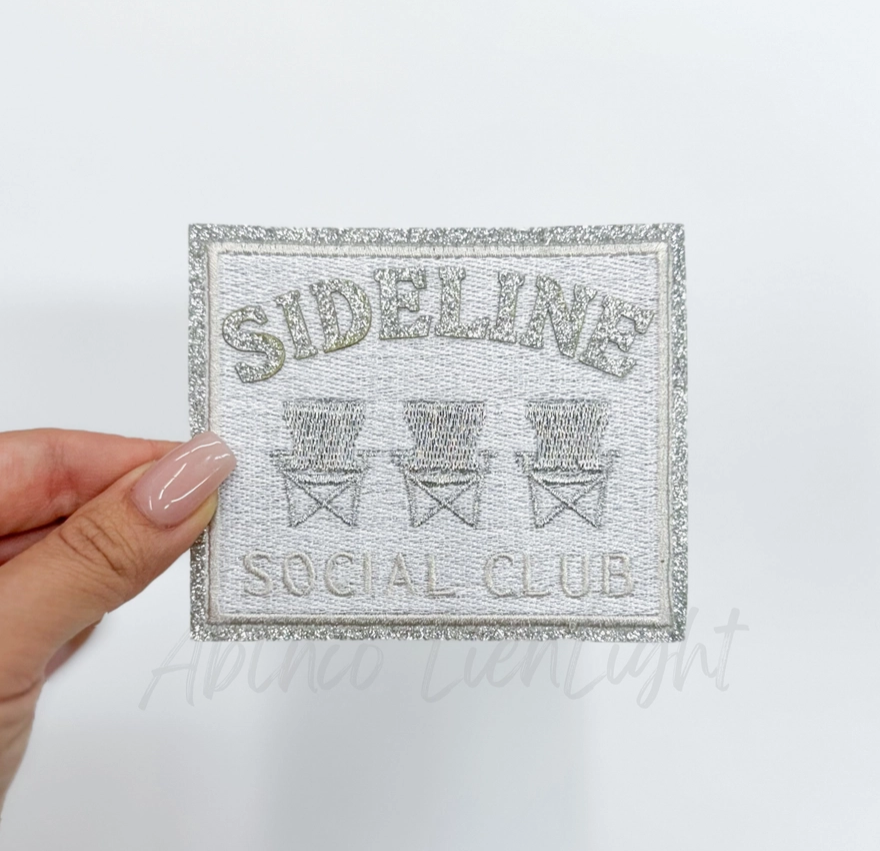 Sideline Social Club Patch Silver