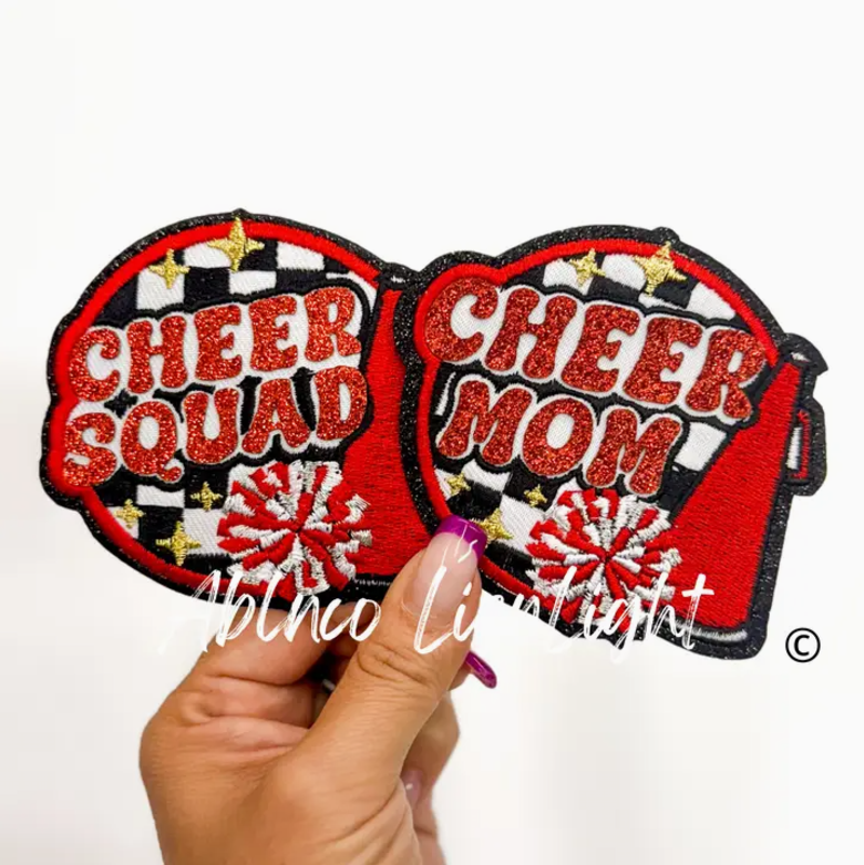 Cheer Mom Glitter Patch