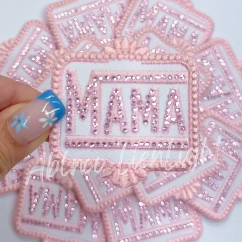 Mama Rhinestone Patch