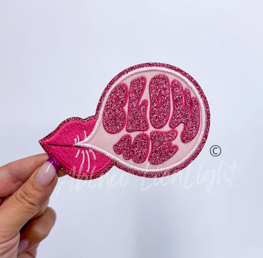 Blow Me Bubble Glitter Patch