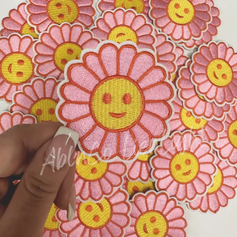 Flower Smiley Patch