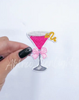 Dainty Cocktail Glass Patch Cosmo