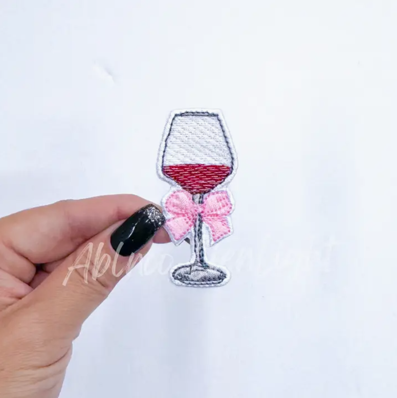 Dainty Cocktail Glass Patch Red Wine