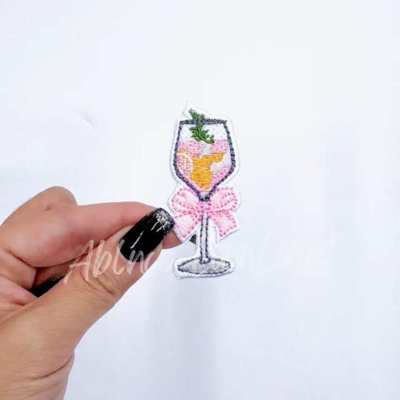 Dainty Cocktail Glass Patch Wine Spritz