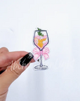 Dainty Cocktail Glass Patch Wine Spritz