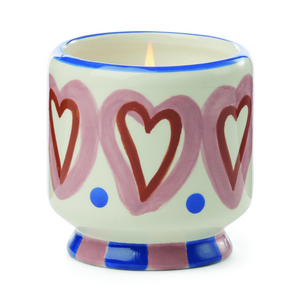 8oz Hearts Ceramic - Rosewood Vanilla