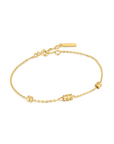 Gold Smooth Twist Chain Bracelet