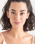 Silver Modern Triple Ball Stud