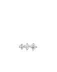 Silver Sparkle Crawler Single Earring
