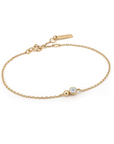 Gold Orb Sparkle Chain Bracelet