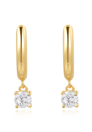 Gold Drop Solitaire Huggies