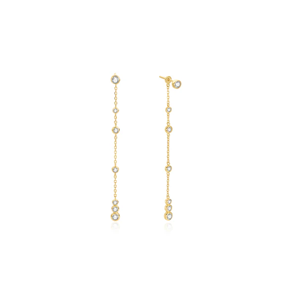 Cascade Station Drop Stud Earrings