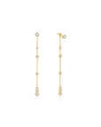 Cascade Station Drop Stud Earrings
