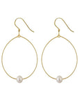 GLD Hoop W Pearl