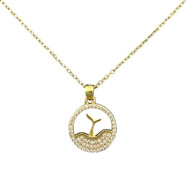Gold Whale Necklace