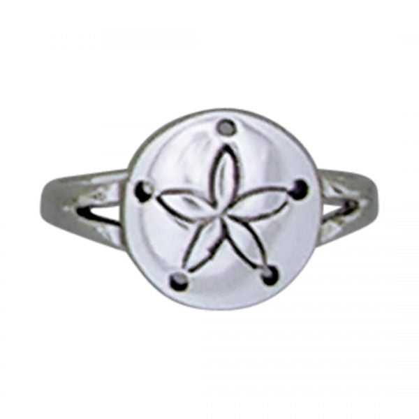 Silv Sand Dollar Ring