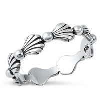 Seashell Silv Ring