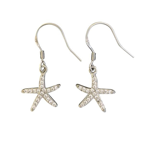 Earring Starfish Silv