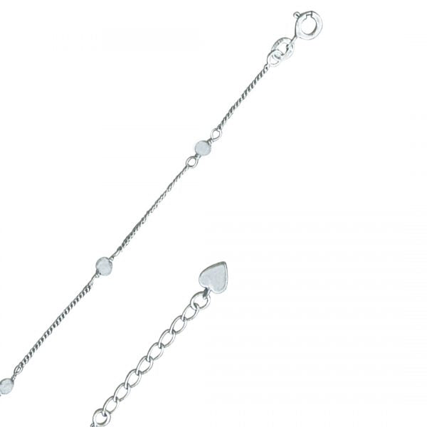 Silver Beads Anklet