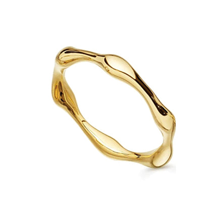 Bamboo Ring Gold Plated