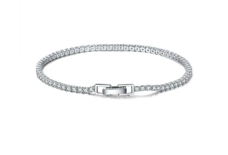 Silver CZ Tennis Bracelet