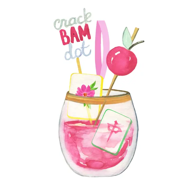 Mahjong Cocktail Ornament