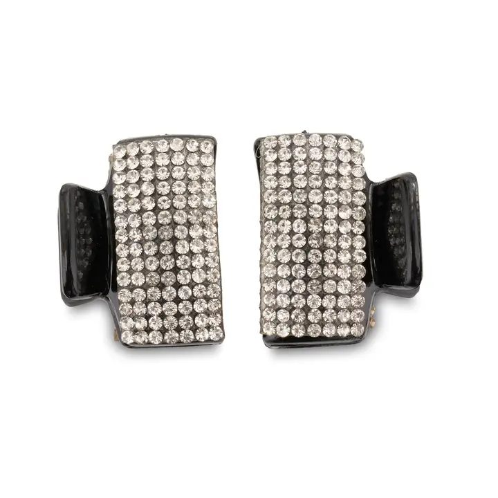 Black Rhinestone Clip