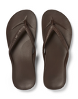 Brown High Arch Flip Flops