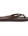 Brown High Arch Flip Flops