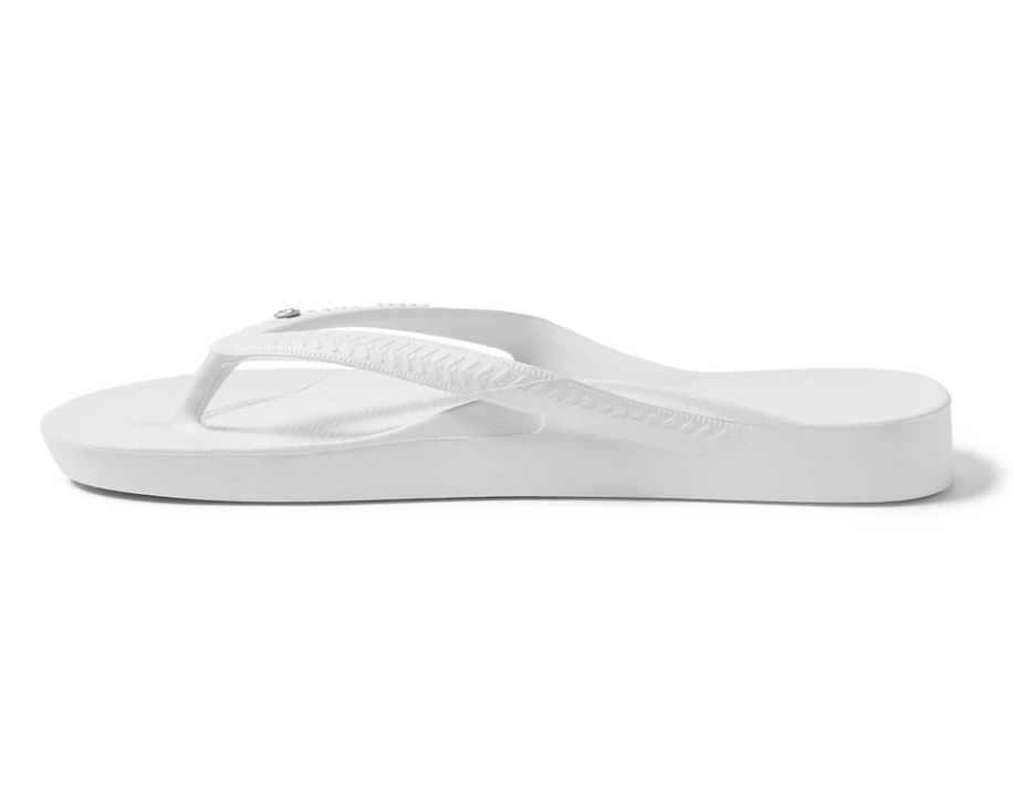Crystal White Arch Support Flip Flops