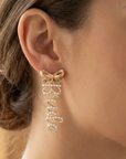 Bride Bow & Pearl Earrings