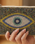 Large Evil Eye Pave Coin Purse