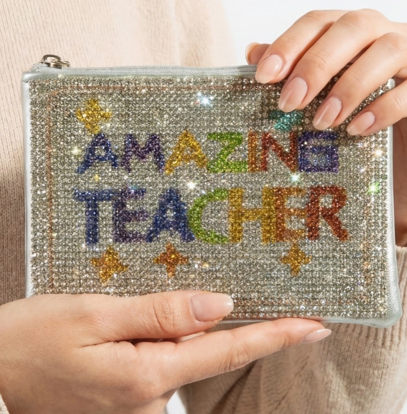 Amazing Teacher Pave Coin Purse