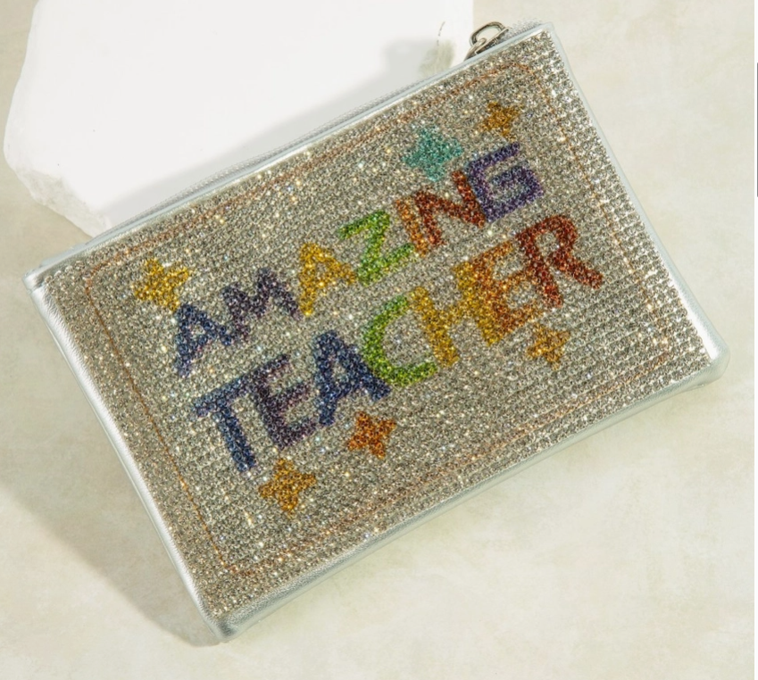 Amazing Teacher Pave Coin Purse
