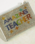 Amazing Teacher Pave Coin Purse