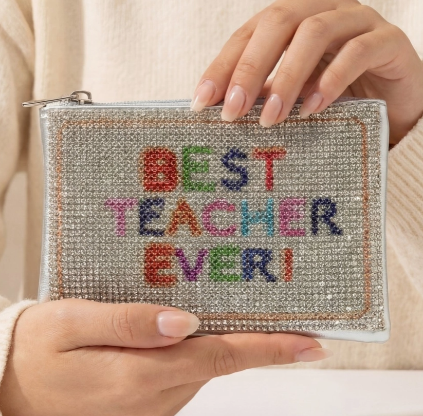 Best Teacher Ever Pave Coin Purse