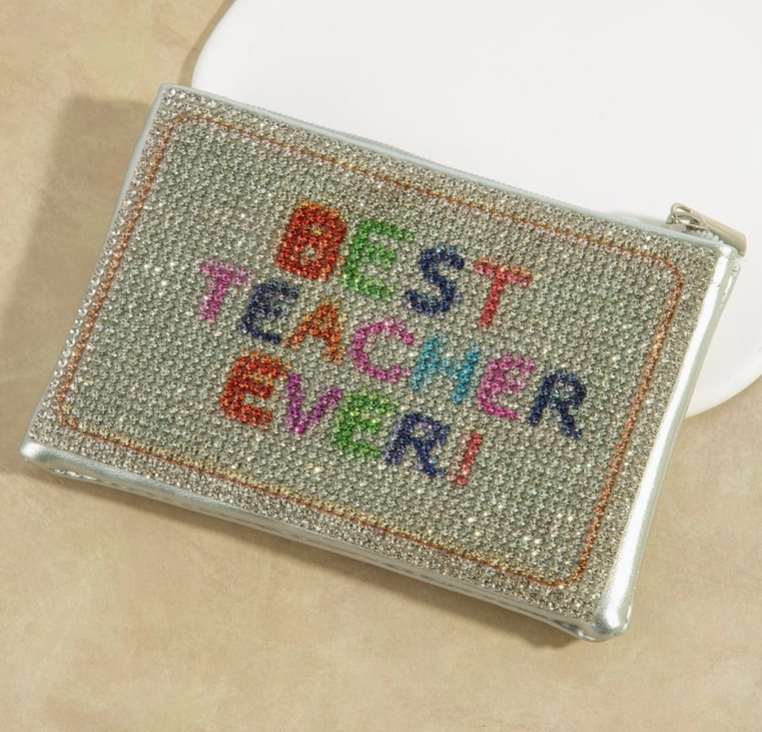 Best Teacher Ever Pave Coin Purse