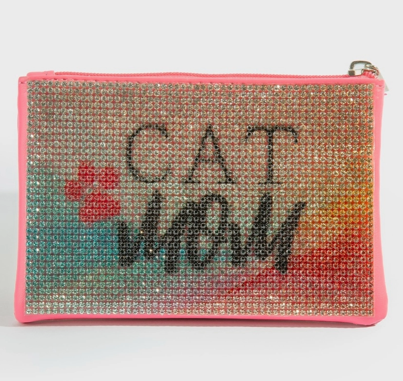 Cat Mom Pave Coin Purse