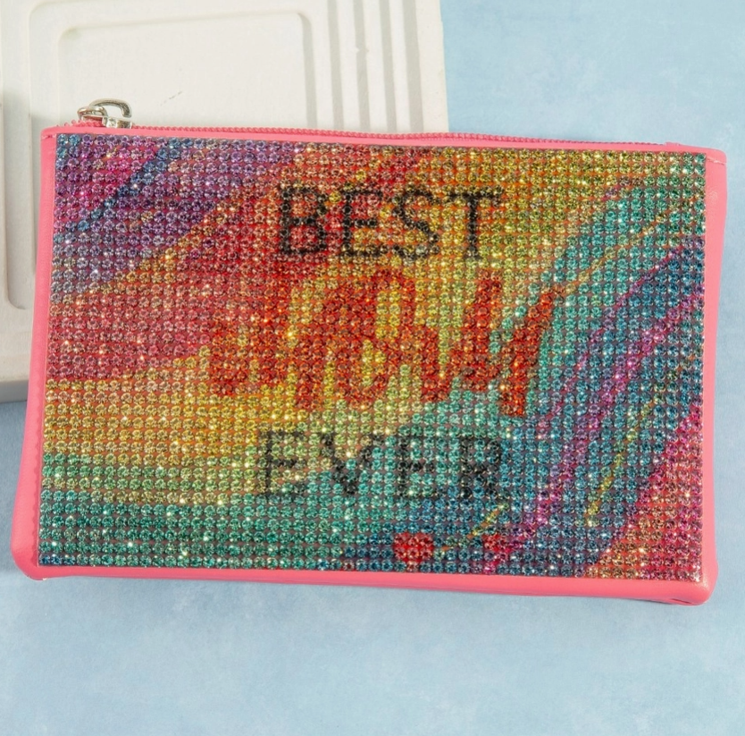 Best Mom Ever Pave Coin Purse