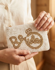 Bride and Ring Themed Beaded Coin Purse