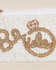 Bride and Ring Themed Beaded Coin Purse