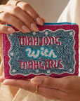 Mahjong with Mahgirls Beaded Coin Purse