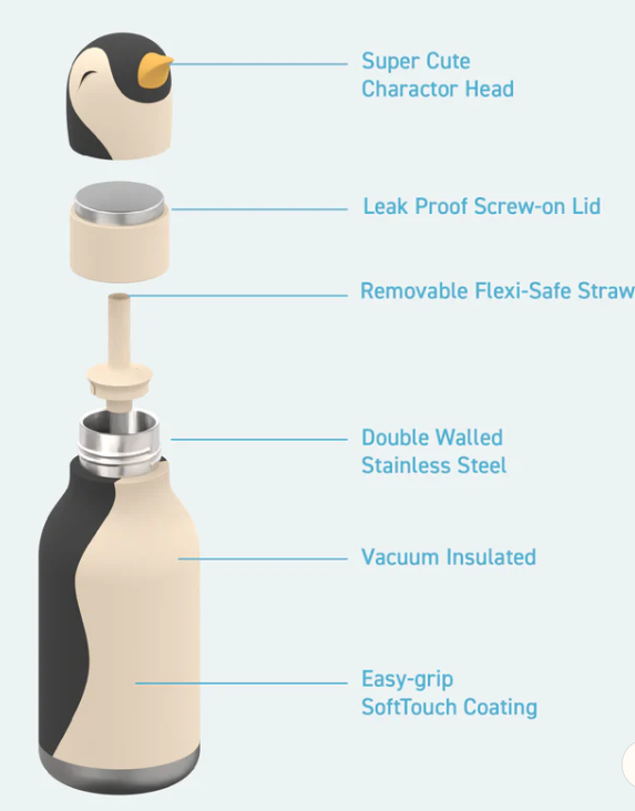 Penguin Bestie Bottle 16OZ