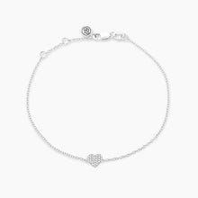 Load image into Gallery viewer, All Heart Chain Bracelet Silver