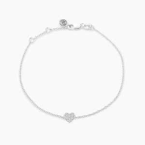 All Heart Chain Bracelet Silver