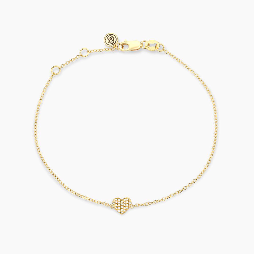 All Heart Chain Bracelet Gold