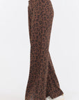 Leopard Printed Clous Fleece Pant