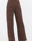 Leopard Printed Clous Fleece Pant